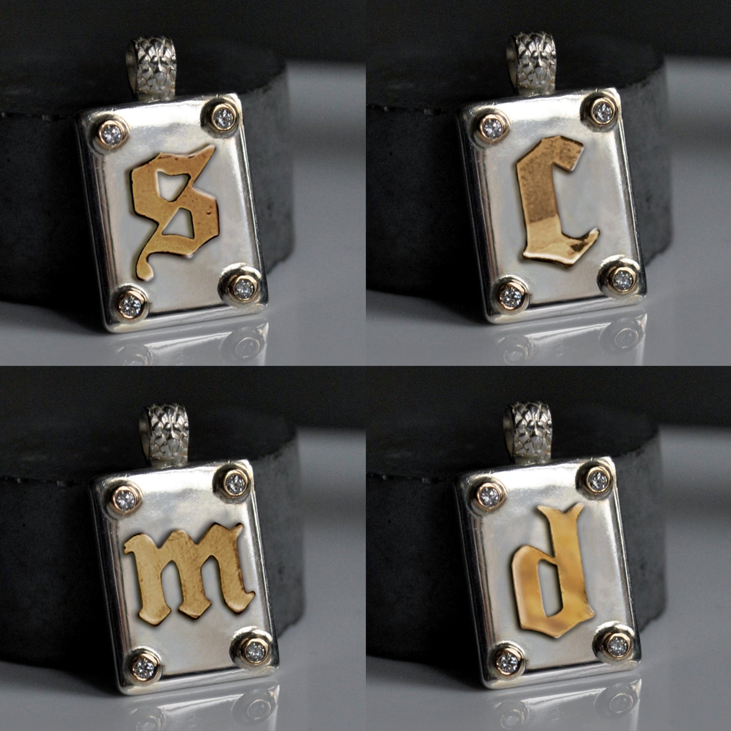 The Baptist - Diamond Letter Pendant