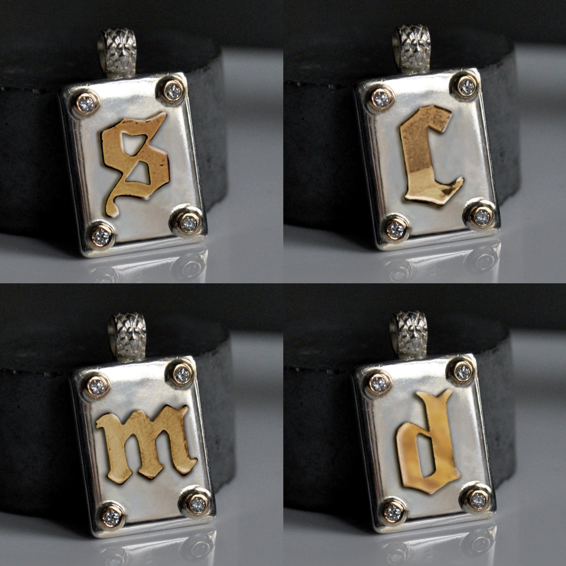 The Baptist - Diamond Letter Pendant