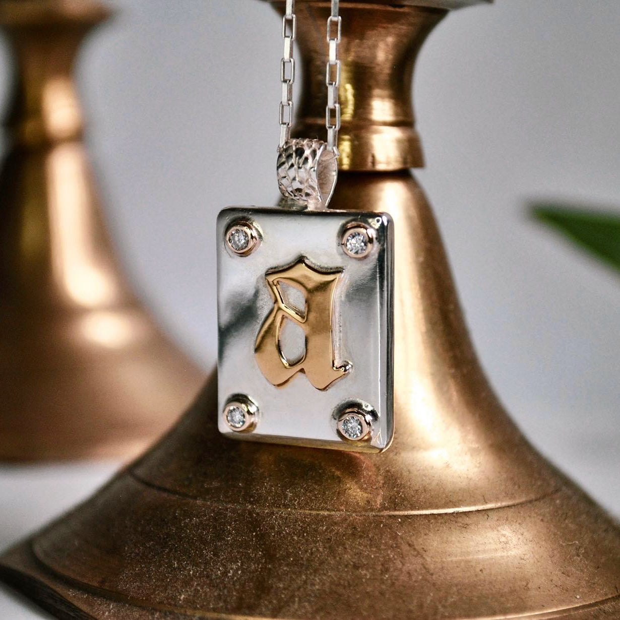 The Baptist - Diamond Letter Pendant
