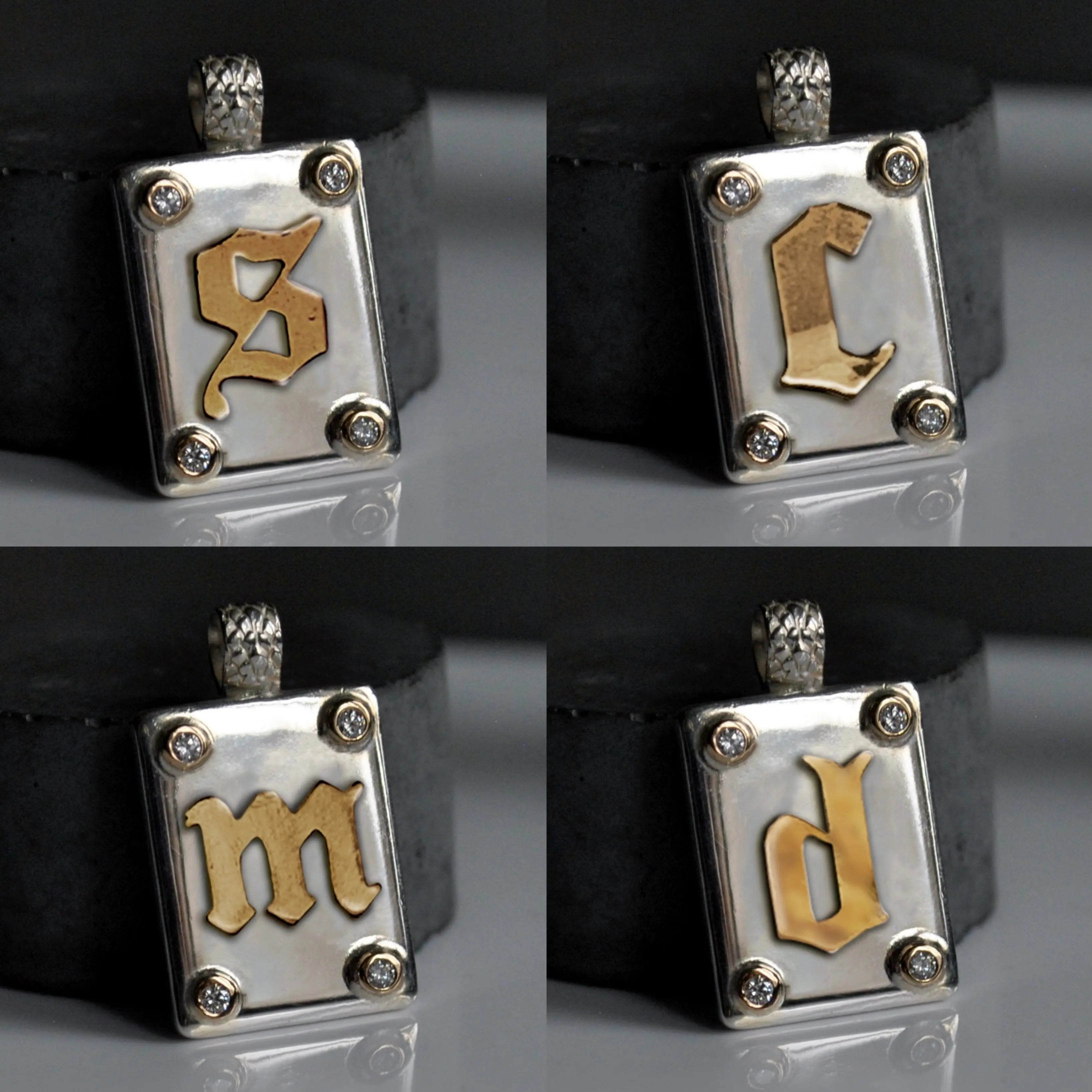 The Baptist - Diamond Letter Pendant