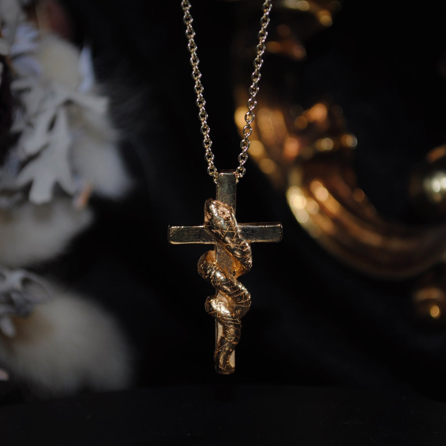 The Baptist - Serpent Cross Necklace