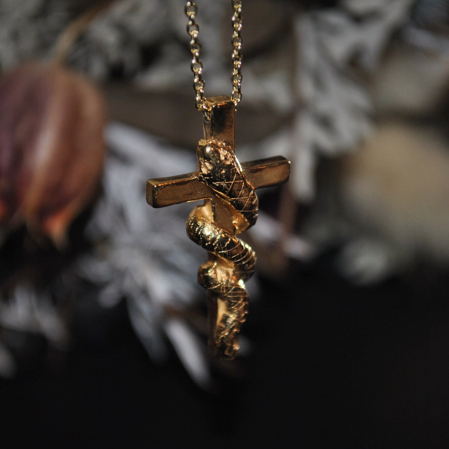 The Baptist - Serpent Cross Necklace