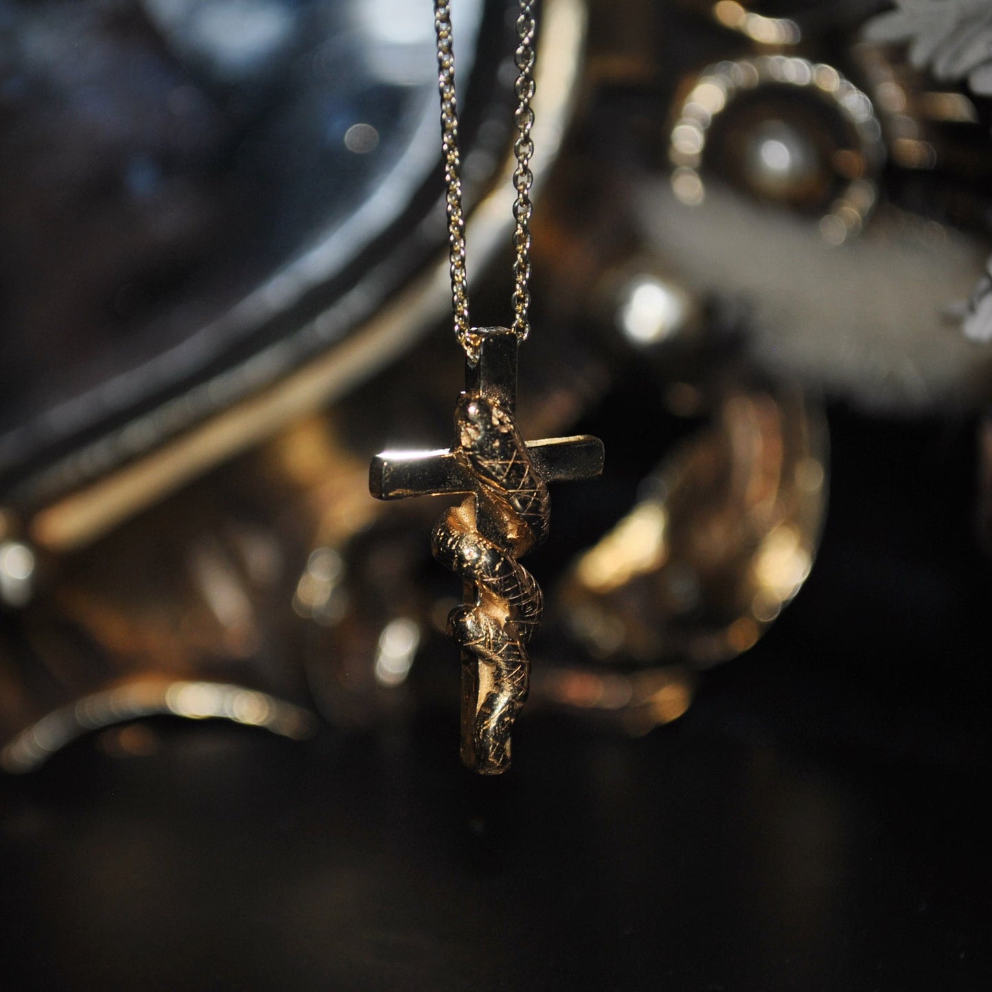 The Baptist - Serpent Cross Necklace